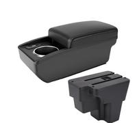 YUQUDGELKY Para KIA Para Rio Lx Cerato Para STONIC Reposabrazos Central Pieza De Retrofit Caja De Almacenamiento Accesorio Para Coche(B2 Línea negra 6USB)