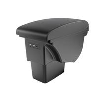 YUQUDGELKY Para Kia Para Soul 2006 2007 2008 2009 2010-2017 Caja Reposabrazos Cuero Piezas Interiores De Auto Consola Central Con USB(A2 Cuero artificial)