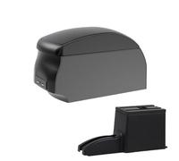 YUQUDGELKY Para Lada Para Granta Caja Reposabrazos Para Lada Para Alina Reposabrazos Coche Caja De Almacenamiento Accesorios Detalles Interiores(A2 Black single)