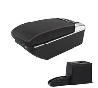 YUQUDGELKY Para Lada Para Granta Para Kalina Auto Reposabrazos Caja De Almacenamiento Accesorios Detalles Interiores(A1 Negro rojo 7USB)