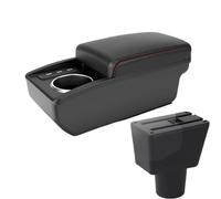 YUQUDGELKY Para Lada Para Xray Caja Reposabrazos Caja De Almacenamiento Reposabrazos Central Auto Universal Con Interfaz De Carga USB(B1 Red line 6 usb)