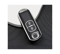 YUQUDGELKY Para Mazda 2 3 6 Para Atenza Para Axela Para Demio CX-5 CX-3 CX-7 CX-9 Funda Llave Coche TPU Carcasa Cubierta Bolsa Llavero(NEGRO,2 Button)