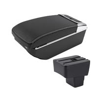 YUQUDGELKY Para Mazda 2 Skyactiv Versión Para CX-3 Caja De Brazo Retrofit Caja De Almacenamiento De Brazo De Auto Accesorios De Auto(A3 Negro blanco 7USB)