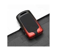 YUQUDGELKY Para Mazda 3 Para Alexa CX-30 CX-5 CX-3 CX-8 CX-9 Aleación Funda Para Llave De Coche Cubierta Protectora Accesorios Keyless(ROJO,3 botones)