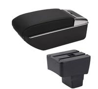 YUQUDGELKY Para Mazda CX-3 Reposabrazos Retrofit Para Mazda 2 Skyactiv Version Para CX-3 Reposabrazos Auto Caja Almacenamiento Accesorios Auto Carga Con USB(B2 Línea negra 7USB)