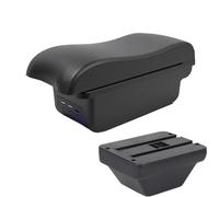 YUQUDGELKY Para MG ZS Reposabrazos Auto Consola Central Almacenamiento Brazo Accesorios Coche Con USB(B2 línea negra 3USB)