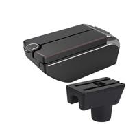 YUQUDGELKY Para Mitsubishi Para Attrage Mirage Caja Reposabrazos Para Mitsubishi Para Space Star Caja De Almacenamiento Reposabrazos Auto(B1 Red line 7 usb)
