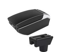 YUQUDGELKY Para Mitsubishi Para Attrage Mirage Reposabrazos Para Space Star Caja Almacenamiento Brazo Accesorios Coche(Black white 7 USB)