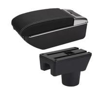 YUQUDGELKY Para Mitsubishi Para Attrage Para Mirage Para Mirage Para Space Star Auto Reposabrazos Caja Refacciones Auto Accesorios Caja De Almacenamiento(A3 Negro blanco 7USB)