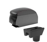 YUQUDGELKY Para Mitsubishi Para Attrage Para Mirage Reposabrazos Para Mitsubishi Para Space Star Reposabrazos De Coche Caja De Almacenamiento(B1 Black Red double)