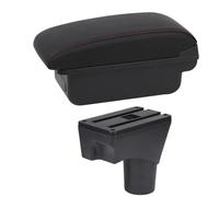 YUQUDGELKY Para N&issan Para March Ara Micra K13 MK4 IV 2010-2023 Para Sunny Caja De Almacenamiento De Descansabrazos Central(Línea Roja B1)