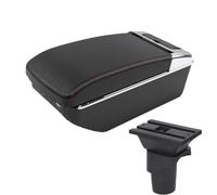 YUQUDGELKY Para N&issan Para March Para Micra K13 MK4 IV Para Sunny Caja Reposabrazos Caja Reposabrazos Central(A3 Negro blanco 7USB)