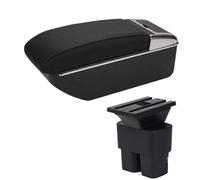 YUQUDGELKY Para N&issan Para NV200 Caja Reposabrazos Piezas Retrofit Detalles Interiores Reposabrazos Auto Caja Almacenamiento(D2 Línea negra Sin USB)