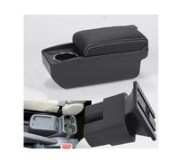 YUQUDGELKY Para N&issan Para NV200 Coche Descansabrazos Central Almacenamiento Portavasos Retrofitting Caja Descansabrazos Central(B3 Negro blanco 6USB)
