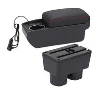 YUQUDGELKY Para N&issan Para Tiida C11 Caja Reposabrazos Para N&issan Para Tiida Para Latio Para Sylphy Caja Almacenamiento Auto Portavasos(A1 Carga rápida)