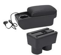 YUQUDGELKY Para N&issan Para Tiida C11 Caja Reposabrazos Para N&issan Para Tiida Para Latio Para Sylphy Caja Almacenamiento Auto Portavasos(A3 Carga rápida)