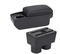 YUQUDGELKY Para N&issan Para Tiida C11 Caja Reposabrazos Para N&issan Para Tiida Para Latio Para Sylphy Caja Almacenamiento Auto Portavasos(B3 Negro blanco 6USB)