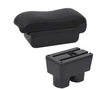 YUQUDGELKY Para N&issan Para Tiida C11 Reposabrazos Para Sylphy Para Tiida Para Latio Caja Reposabrazos Auto Caja Reposabrazos Central Interior(C2 Línea negra SIN USB)