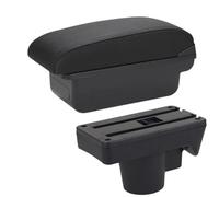 YUQUDGELKY Para Opel Para Astra 2006-2011 Caja De Descansabrazos Para Coche Caja De Almacenamiento Pieza De Retroadaptación Detalles Interiores(C2 Línea negra SIN USB)