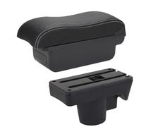 YUQUDGELKY Para Opel Para Astra Caja De Descansabrazos Para Astra H 2006-2011 Caja De Almacenamiento De Superficie Curva Para Descansabrazos De Coche(C3 Negro blanco SIN USB)
