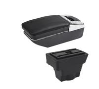 YUQUDGELKY Para Opel Para Astra Caja De Reposabrazos Piezas De Retrofit Para Opel Para Astra J Reposabrazos Auto Caja De Almacenamiento Central Interior(Una línea negra Sin USB)