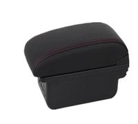YUQUDGELKY Para Opel Para Corsa E 2014 2015 2016 2017 2018 2019 2020 Caja De Reposabrazos Caja De Almacenamiento Retrofit Interior(B1 Negro rojo 3USB)
