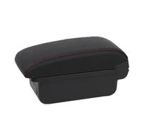 YUQUDGELKY Para Opel Para Corsa F Caja De Descansabrazos Para Opel Para Corsa 2019 2020 2021 2022 2023 2024 Caja De Descansabrazos Coche(A1 Negro rojo SIN USB)