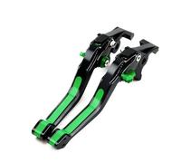 YUQUDGELKY Para PCX160 2021 2022 2023 2024 2025 2026 Maneta De Freno Ajustable Aluminio 5D Para Motocicleta(Negro verde)