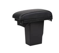 YUQUDGELKY Para Peugeot 301 2008 Caja Reposabrazos Auto 3 USB Caja Almacenamiento Central De Cuero Accesorios(B3 Negro blanco 3USB)