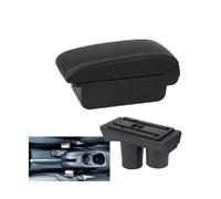 YUQUDGELKY Para Peugeot 301 Reposabrazos Caja Reposabrazos Auto Caja De Almacenamiento Interior Repuesto Accesorios Auto(B3 Negro blanco 3USB)