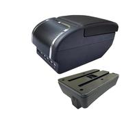 YUQUDGELKY Para Peugeot Para 307 Caja De Reposabrazos Para Peugeot Para 307 CC Cabrio Caja De Almacenamiento Interior Retrofit Accesorios De Coche(E black line 9USB)