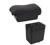 YUQUDGELKY Para Peugeot Para Partner Tepee Reposabrazos De Auto Caja De Almacenamiento Central Retrofit Detalles De Interior(Una línea roja SIN USB)