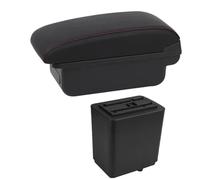YUQUDGELKY Para Peugeot Para Partner Tepee Reposabrazos Piezas De Retroadaptación Auto Reposabrazos Caja De Almacenamiento Cargador USB Interfaz(Línea Roja B1)