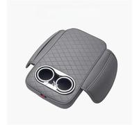 YUQUDGELKY Para Piel PU Para Consola Central Auto Para Cojín Apoyabrazos Con 2 Portavasos Para And Bolsillo Lateral Para Alzador Auto Para Cubre Brazo(Gray)