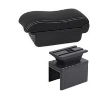 YUQUDGELKY Para R&enault Para Clio 5 Caja Reposabrazos Para R&enault Para Captur Para Clio5 Caja Reposabrazos Coche Caja De Almacenamiento Central(B3 Negro blanco 3USB)