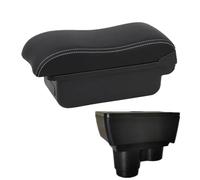 YUQUDGELKY Para R&enault Para Duster Caja Reposabrazos Para Dacia Para Duster Caja Reposabrazos Auto 2019-2024 Caja Almacenamiento Consola Central(A3 Black white NO USB)