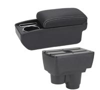 YUQUDGELKY Para R&enault Para Duster Reposabrazos Para Dacia Para Duster Reposabrazos Auto 2019-2024 Caja Almacenamiento Interior Retrofit(C3 Negro blanco SIN USB)