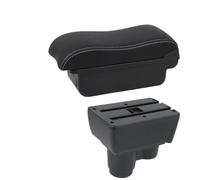 YUQUDGELKY Para R&enault Para Duster Reposabrazos Para R&enault Para Dacia Para Duster 2 3 Caja Reposabrazos Auto 2019-2024 Caja Almacenamiento(A2 Black white NO USB)