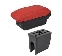 YUQUDGELKY Para R&enault Para K-ZE Reposabrazos Coche Almacenamiento Central Retrofit Interno Carga USB(B red 3USB)