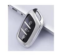 YUQUDGELKY Para Roewe RX5 I6 ERX5 I5 RX8 RX3 MG6 MG ZS EV EZS HS EHS Funda De Llave Coche Bolsa Carcasa Cubierta Protectora Accesorios(Plata)