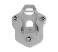 YUQUDGELKY para Royal Enfield para Himalayan 400 411 411cc BS4 2020-2023 Placa De Almohadilla para Pata Cabra Estacionamiento Extensión Pie Plano Motocicleta(Plata)