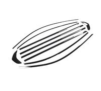 YUQUDGELKY Para Serie 3 G20 G28 330i 2019-2023 Sedán 4 Puertas Brillante Exterior Cubierta Moldura Ventana Sellado Junta Decorativa