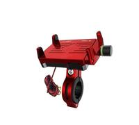 YUQUDGELKY Para Soporte de Teléfono Moto Bicicleta 3.5-6.2 Pulgadas Soporte Navegación Manillar Aleación Aluminio con Cargador USB(Rojo,M6)