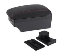 YUQUDGELKY Para Suzuki Para Baleno Caja De Reposabrazos Accesorios Modificación Consola Central Portavasos Interfaz USB(C1 línea roja 7USB)