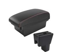 YUQUDGELKY Para Suzuki Para Celerio Caja De Descansabrazos Para Suzuki Para Celerio Accesorios Modificación Consola Central Interfaz USB(A1 Negro rojo SIN USB)