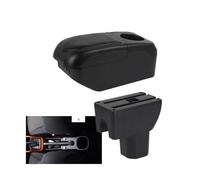 YUQUDGELKY Para Suzuki Para IGNIS Auto Reposabrazos Piezas Retrofit Detalles Interiores Caja Almacenamiento(Negro Negro)