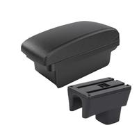 YUQUDGELKY Para Suzuki Para Swift Caja De Reposabrazos Para Swift Reposabrazos De Coche Detalles Caja De Almacenamiento Piezas De Actualización 2005-2023(A2 línea negra Sin USB)