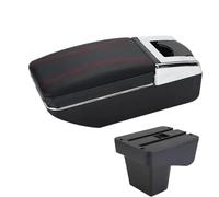 YUQUDGELKY Para Suzuki Para Vitara Reposabrazos Retrofit Piezas Caja De Brazo Central Caja De Almacenamiento Accesorios De Auto USB Interior(A1 Negro rojo SIN USB)