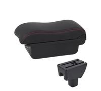 YUQUDGELKY Para Toyota Para Agya Para Wigo Caja De Reposabrazos Partes Interiores Consola Central Soporte De Brazo Con USB(B1 Negro rojo 3USB)