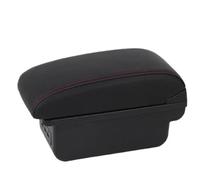 YUQUDGELKY Para Toyota Para Aygo X 2021 2022 2023 2024 2025 Reposabrazos Central Interior Accesorios Retrofit Caja Almacenamiento(B1 Negro rojo 3USB)